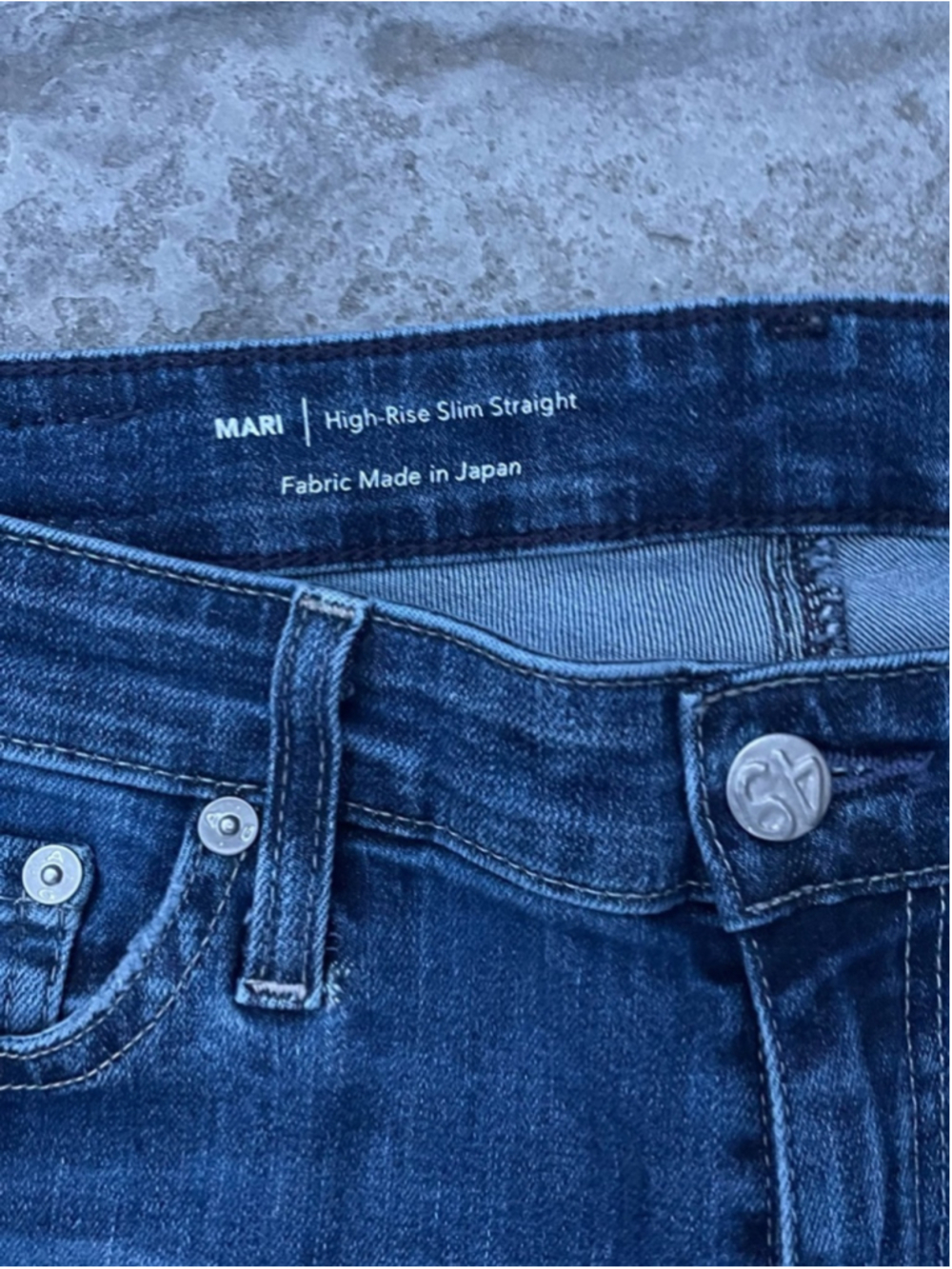 AG Mari Slim Straight Jeans Size 29 Mid Rise Dark Wash Clean Classic - Picture 6 of 10